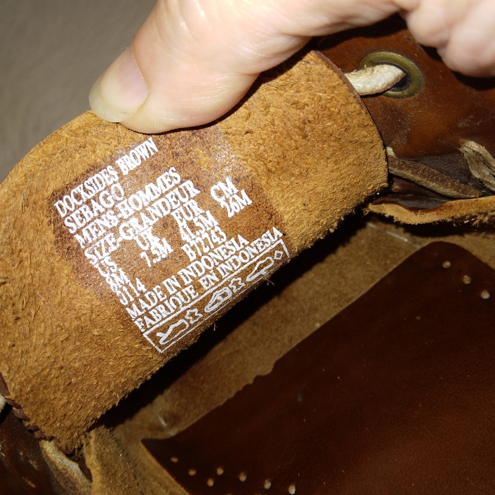 SHOES Sebago Docksides Men's 8, very good soles - Picture 7 of 16